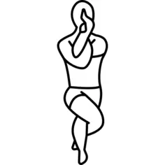 Man Stretching Both Arms and Legs