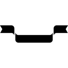 Ribbon black shape