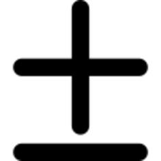 Plus less mathematical sign