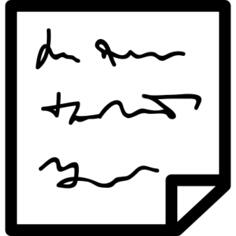 带文字的便条