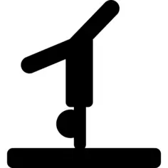 体操运动员姿势剪影