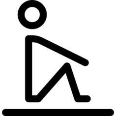 Man Sitting On the Floor