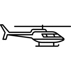 Helicopter Facing Right