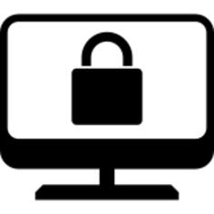 Desktop computer locked screen