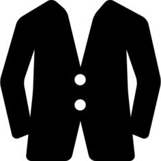 Jacket with Two Buttons
