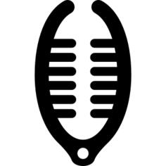Clip of big size for hair