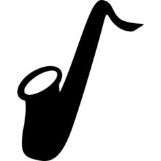 Saxophone silhouette
