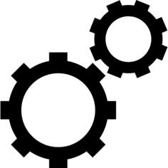 Cogwheels for settings