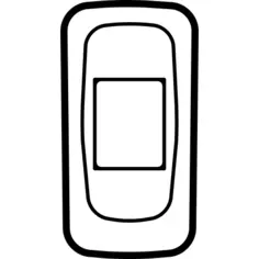 Mobile phone outlined variant