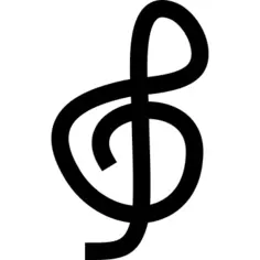 Treble clef doodle