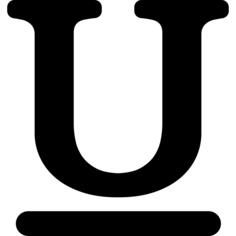 带下划线的文字