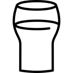 Filled glass
