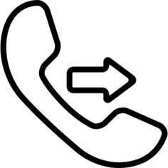 Outgoing call symbol