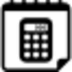 Calculator on calendar page