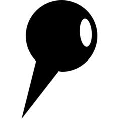 Pin with large head variant