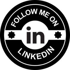 在LinkedIn社交徽章上关注我