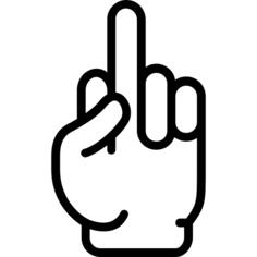 Middle finger