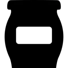 碗或烧瓶有空的标签的厨房的存放食物