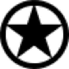 Star inside a circle