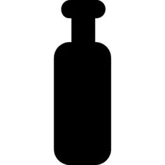 Bottle black silhouette