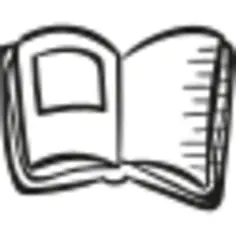 Opened textbook