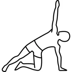 Man Supporting Himself On One Arm and Stretching Right Arm