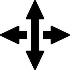 Vertical and horizontal arrows