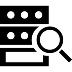 Server search interface symbol