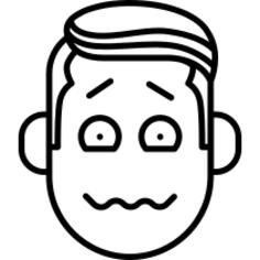 Boy Face with Fear