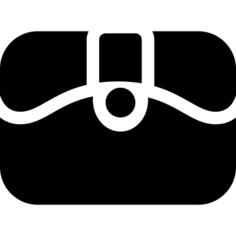 Purse with white details