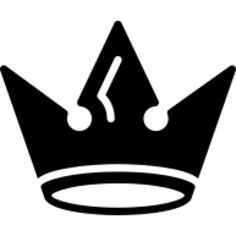 Royal black antique crown design