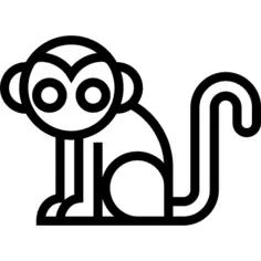 Monkey Facing Left