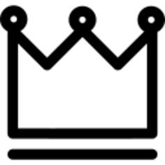 Royalty crown variant outline