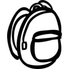 背包手绘轮廓