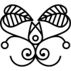 Floral design like a butterfly