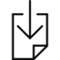 Down Arrow On Document