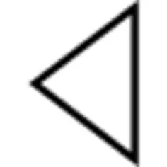 Triangular Arrow Facing Left