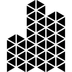 Polygonal buildings of small triangles