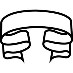 Ribbon outline