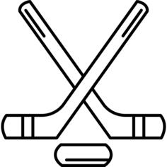 Hockey Sticks and Puck