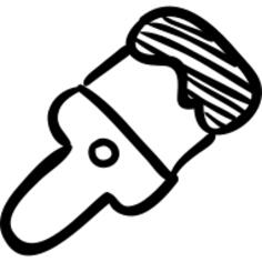 Paint brush hand drawn tool