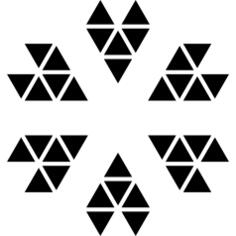 Star ornament of triangles