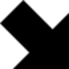 Diagonal Thick arrow pointing down