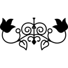 花卉对称设计，优雅的装饰