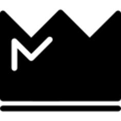 Royal crown black shape