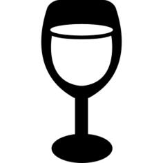 Wine glass with drink