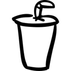 用稻草的塑料玻璃