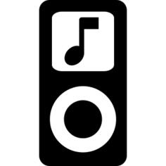 Apple iPod with musical note symbol
