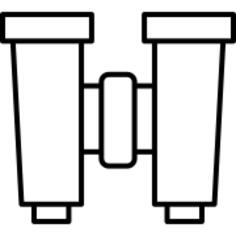 Binoculars Pointing Up