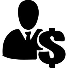 Man with Dollar Symbol